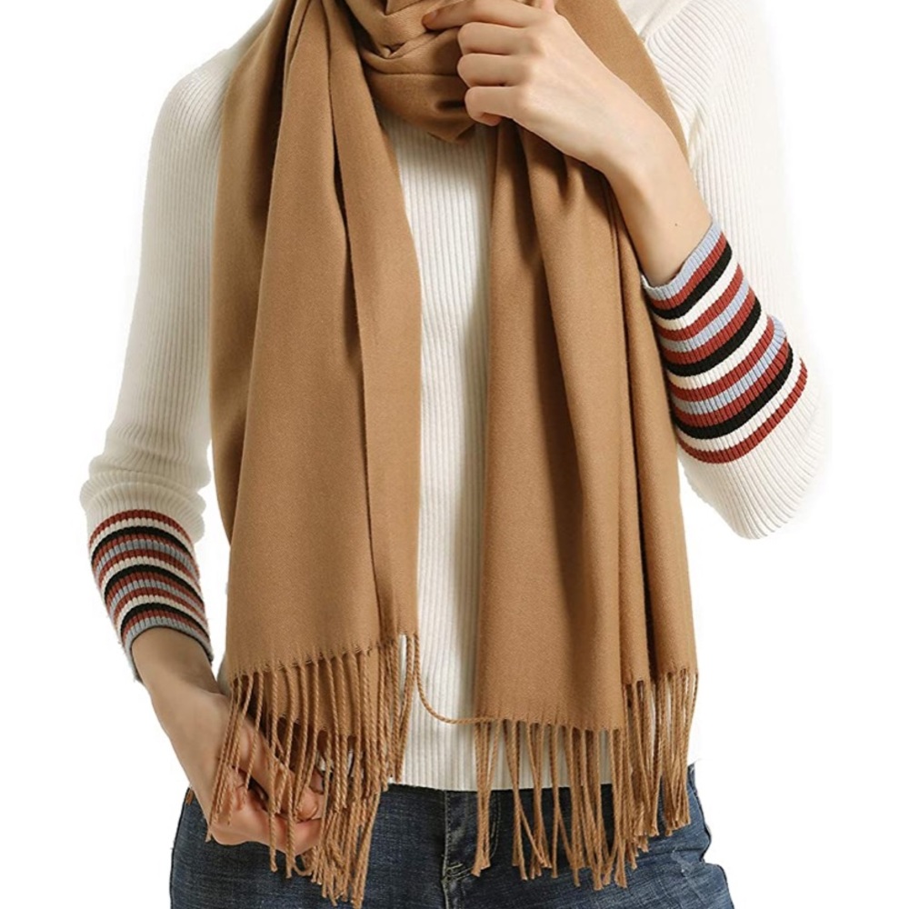 Women’s Lightweight Tan Khakis Shawl Scarf
